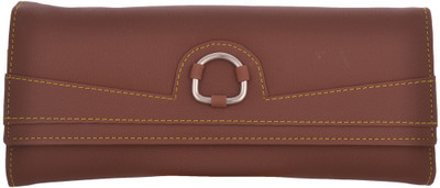

Cuddle Girls Casual, Formal, Travel, Trendy Multicolor Fabric Wallet(4 Card Slots), Brown