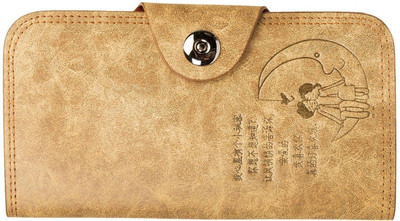 

Sanshul Girls Brown Canvas Card Holder(18 Card Slots)