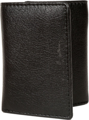 

saifi traders Men Black Artificial Leather Wallet(6 Card Slots)