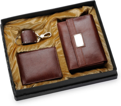 

Arum Men Formal Brown Genuine Leather Wallet(8 Card Slots)