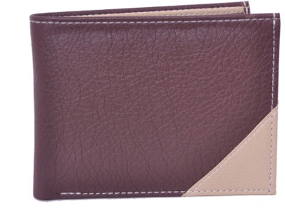

JMD Men Brown, Beige Artificial Leather Wallet(3 Card Slots), Beige;brown