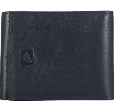 

Adamis Men Blue Genuine Leather Wallet(9 Card Slots)