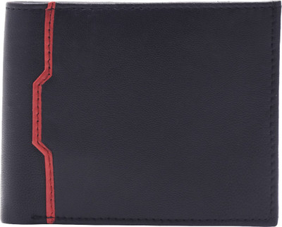 

Unicraft Men Black, Red Genuine Leather Wallet(4 Card Slots), 4 card slots;2 compartments