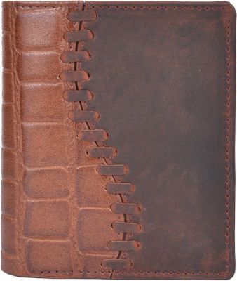 

Hidestitch Men Brown Genuine Leather Wallet(7 Card Slots), Brown-05