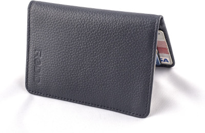 

Rodid Men Blue Genuine Leather Wallet(10 Card Slots), Navy blue