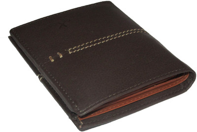 

eXcorio Men Casual, Formal, Evening/Party Brown Genuine Leather Wallet(6 Card Slots), Dark brown