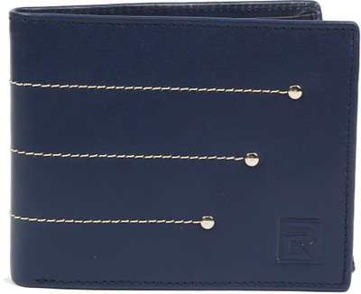 

Regnum Men Blue Genuine Leather Wallet(6 Card Slots)