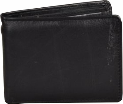 

Divoto Men Black Genuine Leather Wallet(2 Card Slots)