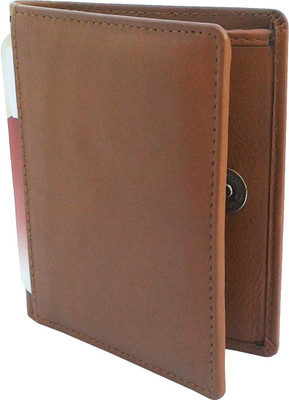 

REBECO Men Tan Genuine Leather Card Holder(10 Card Slots), Brn