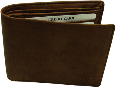 The Purple Marke Men Brown Artificial Leather Wallet(6 Card Slots)