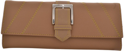 

Cuddle Girls Casual, Formal, Travel, Trendy Multicolor Fabric Wallet(4 Card Slots), Beige