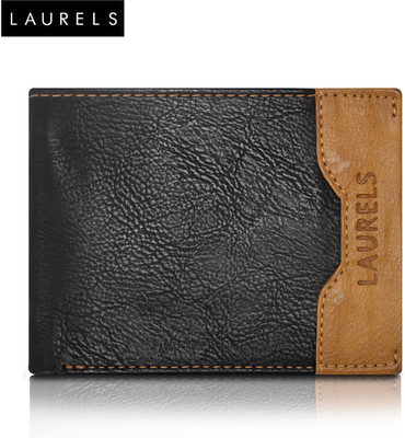 

Laurels Men Casual Black Genuine Leather Wallet(6 Card Slots)