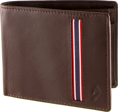 

Zebru Men Brown Genuine Leather Wallet(6 Card Slots)