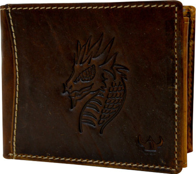 

DHide Designs Men Brown Genuine Leather Wallet(8 Card Slots)