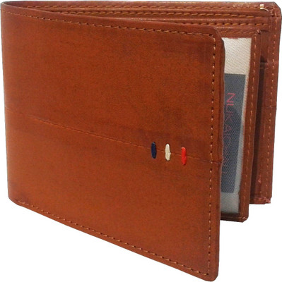 

NUKAICHAU Men Tan Artificial Leather Wallet(7 Card Slots), Tan 7
