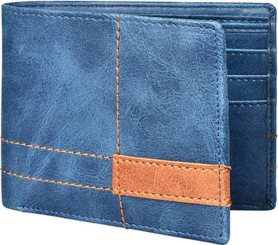 

ADESCO Men Blue Artificial Leather Wallet(6 Card Slots)