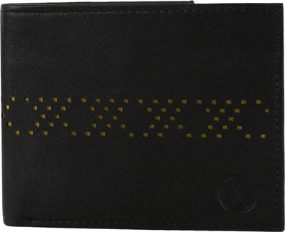 

INLAY Boys Black Genuine Leather Wallet(10 Card Slots)
