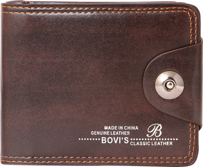 

Bovis Men Brown Genuine Leather Wallet(7 Card Slots), Dark brown/coffee