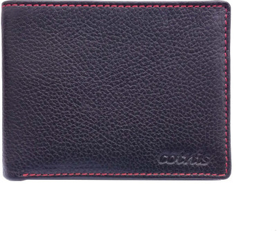 

Cotnis Men Black Genuine Leather Wallet(6 Card Slots)