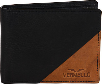 

Vermello Men Black Artificial Leather Wallet(8 Card Slots)
