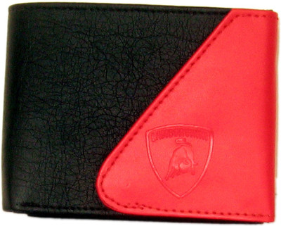 

Sky Marketings Men Red, Black Genuine Leather Wallet(4 Card Slots), Black;red