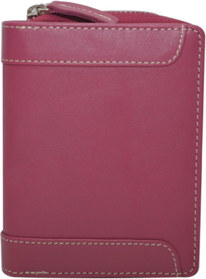 

Knott Women Casual Pink Genuine Leather Wallet(7 Card Slots)