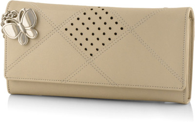 

Butterflies Casual Beige Clutch