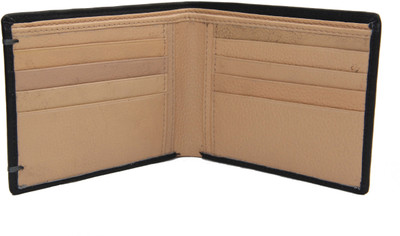 

Adoria Men Black Genuine Leather Wallet(8 Card Slots), Bl-01