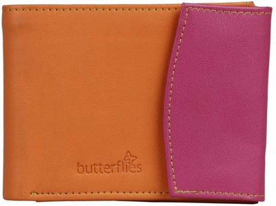 

Butterflies Casual Orange, Purple Clutch