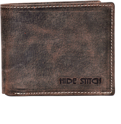 

Hidestitch Boys Brown Genuine Leather Wallet(6 Card Slots), Dark brown-05