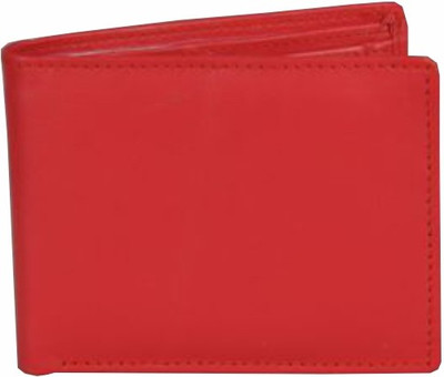 

Divoto Men Red Genuine Leather Wallet(4 Card Slots), Red-27