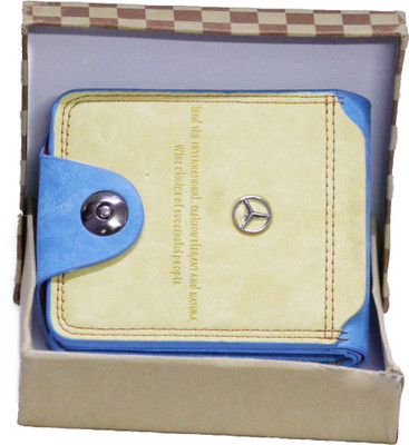 

Adhritam Men Yellow, Blue Artificial Leather Wallet(10 Card Slots)