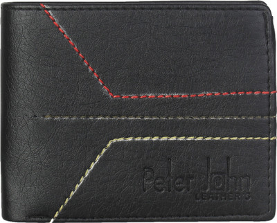 

Peter John Leather's Men Black Artificial Leather Wallet(3 Card Slots)