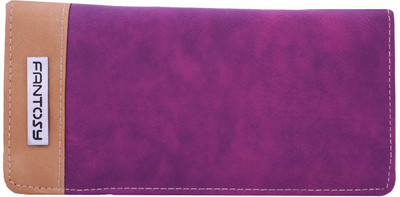 

Fantosy Women Casual Purple, Beige Artificial Leather Wallet, Purple and beige