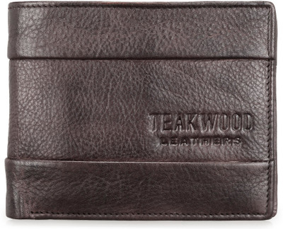 

Teakwood Men Brown Genuine Leather Wallet(2 Card Slots)