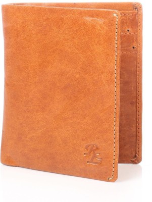 Walletsnbags Men Casual Tan Genuine Leather Wallet(5 Card Slots)