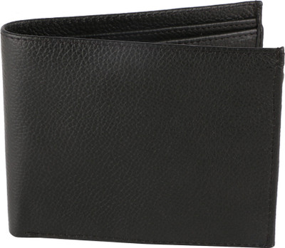 

irin Men Black Genuine Leather Wallet(6 Card Slots)