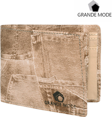 

Grande Mode Men Tan Genuine Leather Wallet(4 Card Slots), Tan-02