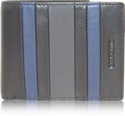 

La Roma Men Black Genuine Leather Wallet(6 Card Slots)