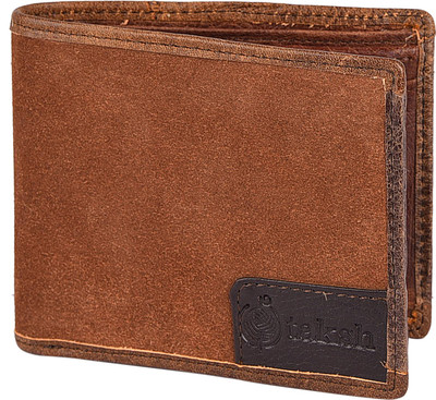 

Taksh Men Brown Genuine Leather Wallet(7 Card Slots)