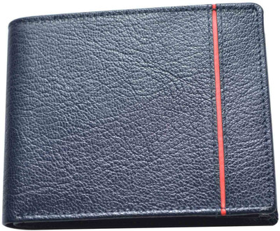 

Knott Men Blue, Red Genuine Leather Wallet(12 Card Slots), Blue-07