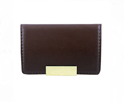 

ShopoSite Men Brown Artificial Leather Card Holder(1 Card Slot)
