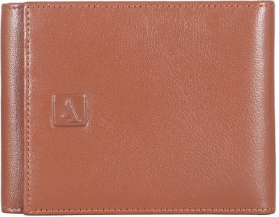 

Adamis Men Tan Genuine Leather Wallet(9 Card Slots)