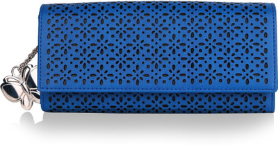 

Butterflies Casual Blue Clutch