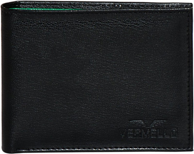 

Vermello Men Black Artificial Leather Wallet(6 Card Slots)