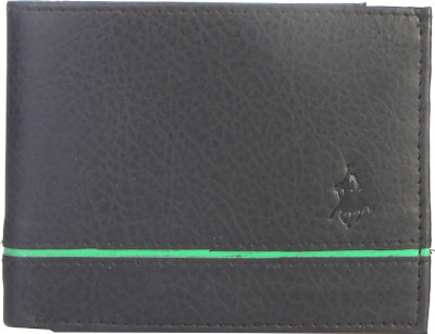 

Royal County Of Berkshire Polo Club Men Black Artificial Leather Wallet(6 Card Slots), Black-02