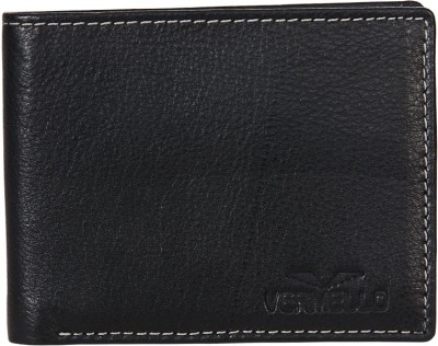 

Vermello Men Black Artificial Leather Wallet(3 Card Slots)