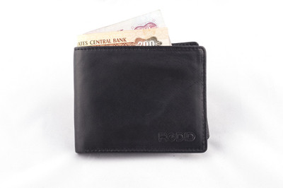 

Rodid Men Black Genuine Leather Wallet(3 Card Slots)