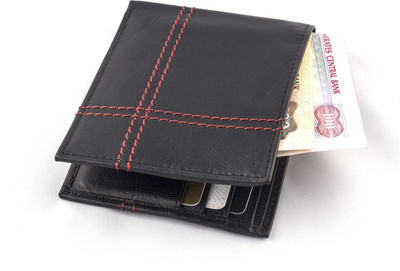 

Rodid Men Black Genuine Leather Wallet(6 Card Slots)