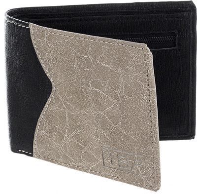 

The Blue Pink Men Black Artificial Leather Wallet(5 Card Slots), Black-01